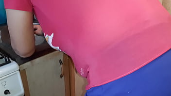 Preview 1 of Wilde Big - I secretly and riskily reached into my panties while my stepsister was preparing dinner in front of me