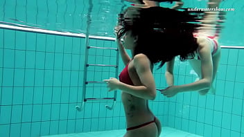 Preview 2 of Ake Taxxx - Markova and Zlata hottest lesbians underwater