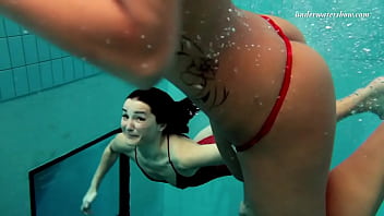 Preview 1 of Ake Taxxx - Markova and Zlata hottest lesbians underwater