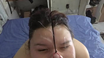 Preview 4 of Whisper Lies - The cum as a mask is very good for the face