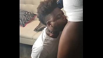 Preview 2 of Stripper Jean - BLACK SLUT SLAVE IN A COLLAR FACE FUCKED - O n l y fans Supahead21