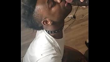 Preview 4 of Stripper Jean - BLACK SLUT SLAVE IN A COLLAR FACE FUCKED - O n l y fans Supahead21