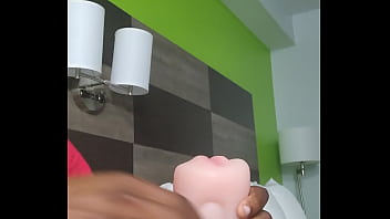 Preview 2 of Xxx Sext - Solo man with New toy. Very soft pocket pussy and mouth