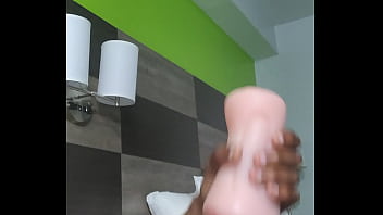 Preview 4 of Xxx Sext - Solo man with New toy. Very soft pocket pussy and mouth