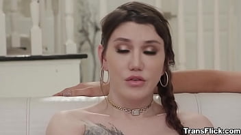 Preview 1 of Sexing With Force - transflick.com-Cherry Mavrik Ivory Mayhem and Lena Moon soon lose themselves in an erotic threesome
