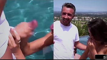 Preview 3 of Mom Bang Babysister Big Cock - Hot guy with beautiful cock gives facial