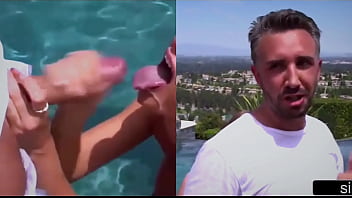 Preview 4 of Mom Bang Babysister Big Cock - Hot guy with beautiful cock gives facial