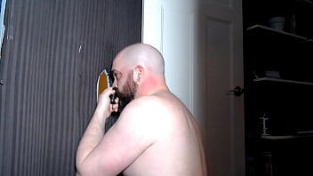 Preview 1 of Hd Wrk Out Sister - Married uncut latino guy feeds and breeds me at my gloryhole