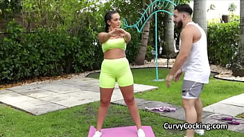 Preview 1 of Nafs Ki Mutai - Curvy Kiki gags and fucks after training