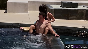 Preview 2 of Tamilsexfilm Video - After massage in bathub big tits MILF Brandy Aniston sucked dick and fucked by a client