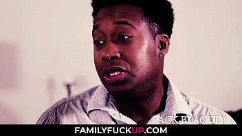 Preview 1 of Aj Ramos Masterbating - FamilyFuckUP.com - Teen Manipulates her Ebony step Dad Before getting Home