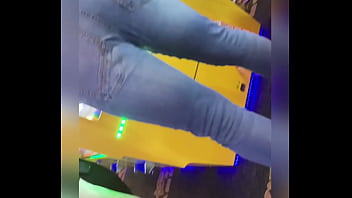 Preview 1 of Hardcore Milf Fucks - Arcade hunk with big ass legs n tight jeans