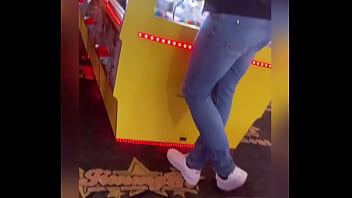 Preview 4 of Hardcore Milf Fucks - Arcade hunk with big ass legs n tight jeans