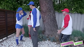 Preview 2 of Sxs Xxxnx Fuulvidio - April Snow,  Taylor Blake In Softball Diamond Down