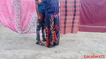 Preview 2 of Husband Call Johnny - Bengali Desi Village Wife and Her Boyfriend Dogystyle fuck outdoor ( Official video By Localsex31)