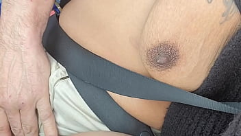 Preview 2 of Alexa Aims Hot - Riding around with my breast out then pulling over for for a golden shower n me peeing