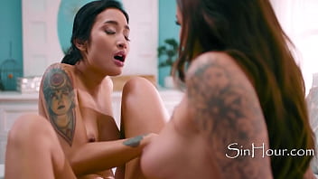 Preview 4 of Ho Full - Lesbian Couple Mark An Open House With Their Pussy Juices