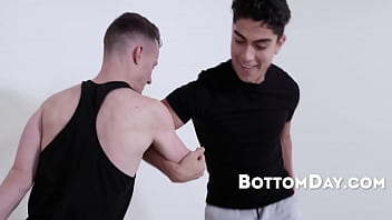 Preview 1 of Fuck T - Hopping game decides who gets to be the bottom