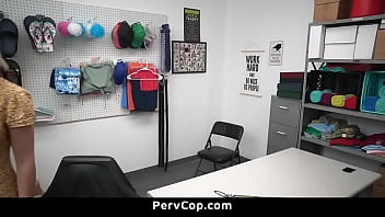 Preview 2 of Www Antrawasana Katha - Hot Shoplifting Milf Getting Fucked in The Security Room as Punishment - PervCop.com