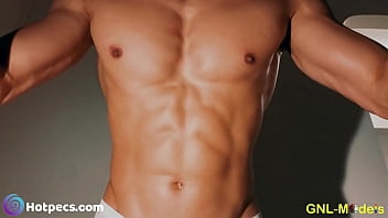 Preview 2 of Pakistani Mom Big Bbc Xnx - He&#039_s so muscular and strong!Admire his fit body as he trains and lifts dumbbells!