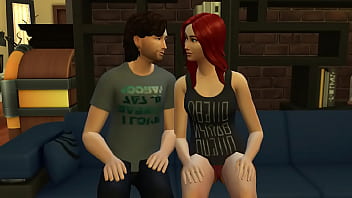 Preview 1 of Brunette Bbw Milf After Party - The Sims 4 - Love in Home Sex