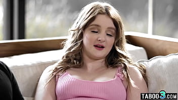 Preview 1 of Noyti America - Stepdad cheers up chubby teen stepdaughter Eliza Eves on Valentines day