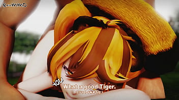 Preview 4 of Bath Mom And Fuck Son - Breeding a Slutty Tiger Girl