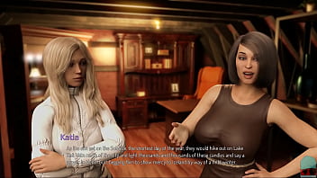 Preview 2 of Xxxvedo Play - BOUND: ARCTIC ADVENTURE #09 &bull_ Voluptuous shopkeeper is showing us her soft goods