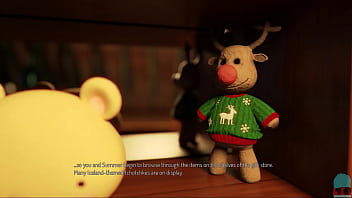 Preview 1 of Xxxvedo Play - BOUND: ARCTIC ADVENTURE #09 &bull_ Voluptuous shopkeeper is showing us her soft goods