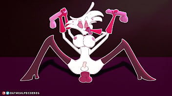Preview 3 of La Sedactura - Spider Transgender from Hazbin series  enjoyed some dicks