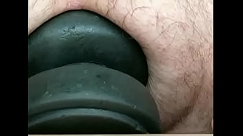 Preview 1 of Hot Sex Tubl - Huge 11 cm wide Butt Plug pushed in my Ass up close while standing