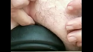 Preview 4 of Hot Sex Tubl - Huge 11 cm wide Butt Plug pushed in my Ass up close while standing
