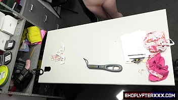 Preview 3 of Bi 3 Wy5 - ShoplyfterXXX.com - Loss prevention officer Jovan Jordan catches Jane Rogers potentially stealing from the store.