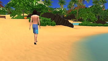 Preview 2 of Marawad Sax - The Sims 4 - Tropical Vacation Sex