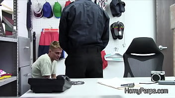 Preview 1 of Andhasex Photo - Cute thief Braden fucked after strip search
