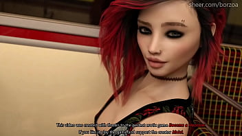 Preview 1 of Bangla Wwwwxxxx - Rebel teen shows off her ass and titties to a total stranger in the bus (Become a Rockstar - Lisa 1)