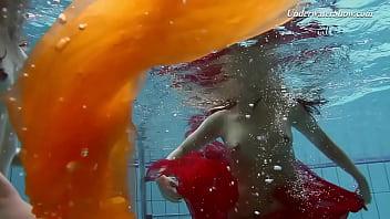 Preview 3 of Mocha Babes - Liza and Krasula enjoy the pool much