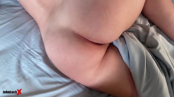 Preview 1 of Fun Couple - Passionate Handjob and Tity Fucking After Waking Up In The Morning