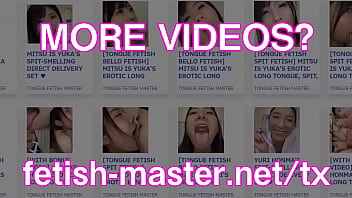 Preview 4 of All Shay Fox - Japanese Asian Tongue Spit Face Nose Licking Sucking Kissing Handjob Fetish - More at fetish-master.net