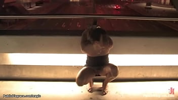 Preview 2 of Alumna Mi A Culiar De Eshora - Czech slave walked in public at night