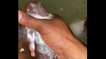 Preview 2 of Sunny Leone Cum In Vagina - Early Bathroom Masturbation Before Work