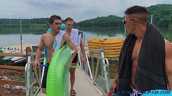 Preview 1 of Seel Tror Kam - Bleu-Eyed Newbie Drilled By Sexy Jock - Johnny Rapid,  Parker Hayes - JohnnyRapid