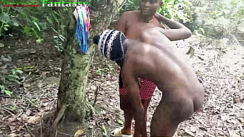 Preview 2 of Housewife Pee - African Ebony Latina pornstar CAUGHT FUCKING HARDCORE IN THE BUSH WITH AN AMATEUR BBC HUNTER