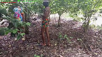 Preview 1 of Housewife Pee - African Ebony Latina pornstar CAUGHT FUCKING HARDCORE IN THE BUSH WITH AN AMATEUR BBC HUNTER