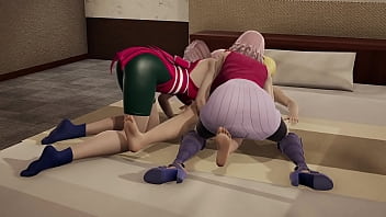 Preview 1 of Serina Hayakawa Di Toilet - Sakura Haruno Generations Double Lickying