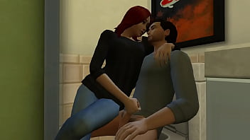 Preview 1 of Hintai Anime Porn Sex - The Sims 4 - Home Bathroom Sex