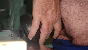 Preview 1 of Www Xveduos Com - Huge Butt Plug pushed in my Ass while standing