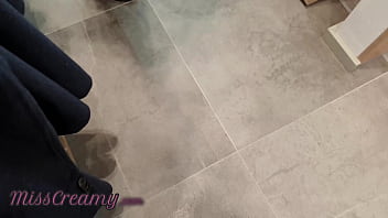 Preview 1 of Sxnnn - Slutty teacher in public in the dressing room of the store helps me to cum 4K - MissCreamy