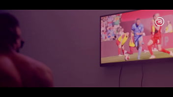 Preview 1 of Xxx Bp Desi Reed Hindi Com Hd - Me Watching Soccer and Get Interrupted With Hot Blowjob by My Wife  Ebony Stepsister