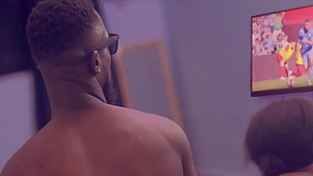 Preview 4 of Xxx Bp Desi Reed Hindi Com Hd - Me Watching Soccer and Get Interrupted With Hot Blowjob by My Wife  Ebony Stepsister